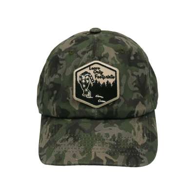 Bigfoot Camo with Leave Only Footprints Patch- Hat