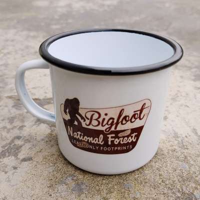 Bigfoot National Forest Believe - 16 oz Vintage Campfire Mug