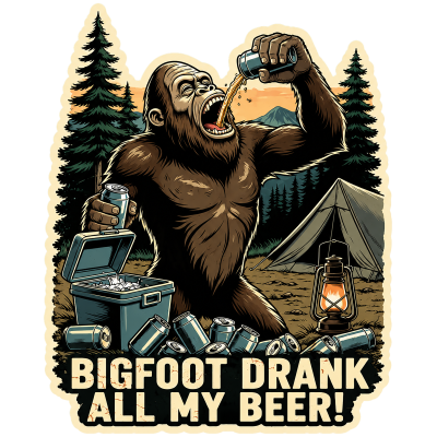 IHS-10P-110 - Bigfoot Drank All My Beer