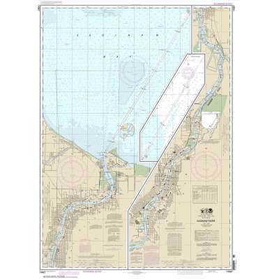NOAA Chart 14867: Saginaw River