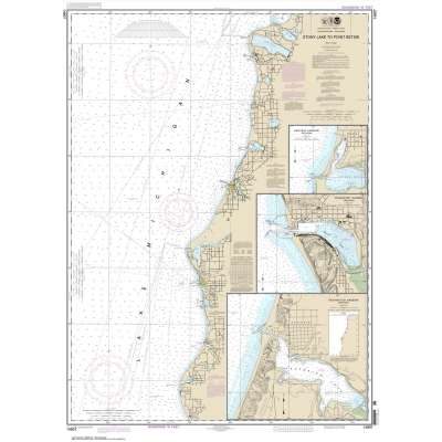 HISTORICAL NOAA Chart 14907: Stony Lake to Point Betsie;Pentwater;Arcadia;Frankfort