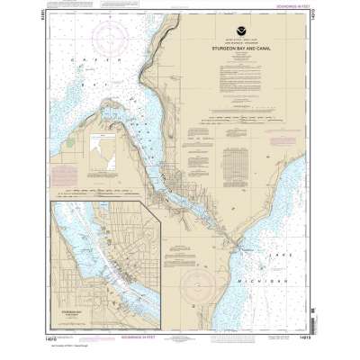 HISTORICAL NOAA Chart 14919: Sturgeon Bay and Canal;Sturgeon Bay