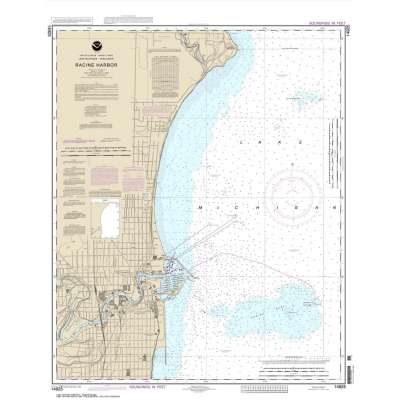 HISTORICAL NOAA Chart 14925: Racine Harbor