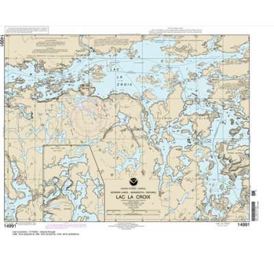 Great Lakes NOAA Charts :HISTORICAL NOAA Chart 14991: Lac la Croix