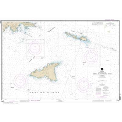 HISTORICAL NOAA Chart 16423: Shemya Island to Attu Island