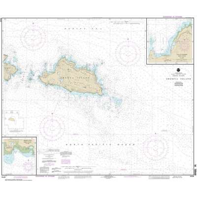 Alaska NOAA Charts :HISTORICAL NOAA Chart 16436: Shemya Island;Alcan Harbor;Skoot Cove