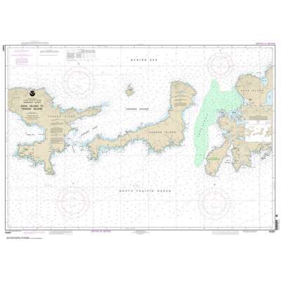 Alaska NOAA Charts :HISTORICAL NOAA Chart 16467: Adak Island to Tanaga Island