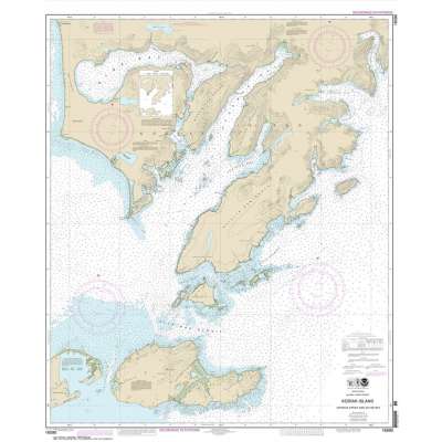 Alaska NOAA Charts :HISTORICAL NOAA Chart 16590: Kodiak Island Sitkinak Strait and Alitak Bay