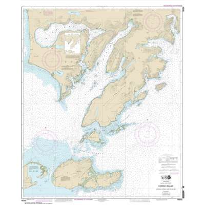 Alaska NOAA Charts :HISTORICAL NOAA Chart 16590: Kodiak Island Sitkinak Strait and Alitak Bay