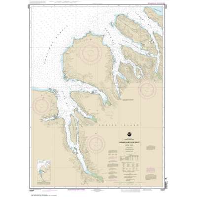 Alaska NOAA Charts :HISTORICAL NOAA Chart 16597: Uganik and Uyak Bays