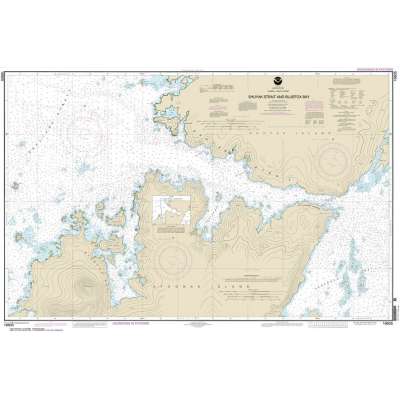 HISTORICAL NOAA Chart 16605: Shuyak Strait and Bluefox Bay