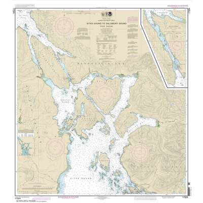 NOAA Chart 17324: Sitka Sound to Salisbury Sound: Inside Passage;Neva Str.-Neva Pt. to Zeal Pt.