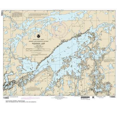 HISTORICAL NOAA Chart 14985: Saganaga Lake