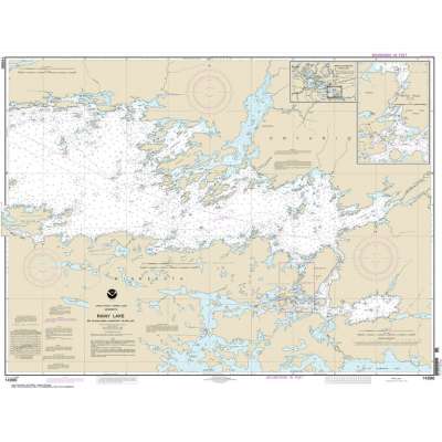 Great Lakes NOAA Charts :HISTORICAL NOAA Chart 14996: Rainy Lake-Big Island: Minn.: to Oakpoint Island: Ont.;Kettle Falls