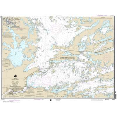 HISTORICAL NOAA Chart 14998: Rainy Lake-International Falls to Dryweed Island