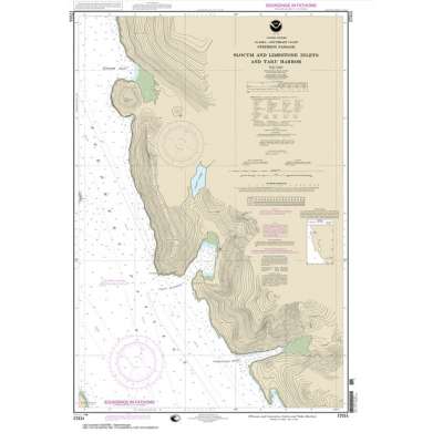 Alaska NOAA Charts :HISTORICAL NOAA Chart 17314: Slocum and Limestone Inlets and Taku Harbor