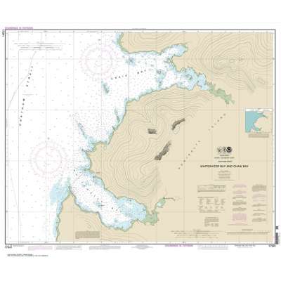 Alaska NOAA Charts :NOAA Chart 17341: Whitewater Bay and Chaik Bay: Chatham Strait