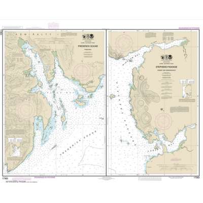 HISTORICAL NOAA Chart 17363: Pybus Bay: Frederick Sound;Hobart and Windham Bays: Stephens P.