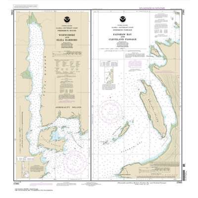 NOAA Chart 17365: Woewodski and Eliza Hbrs.