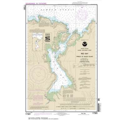 HISTORICAL NOAA Chart 17381: Red Bay: Prince of Wales Island