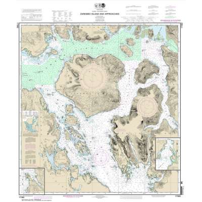 NOAA Chart 17382: Zarembo Island and approaches;Burnett Inlet: Etolin Island;Steamer Bay