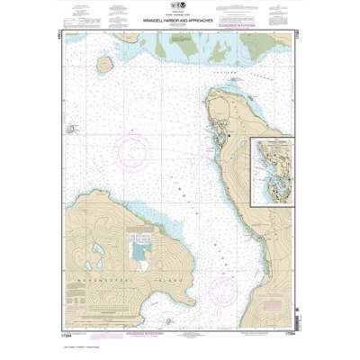 HISTORICAL NOAA Chart 17384: Wrangell Harbor and approaches;Wrangell Harbor