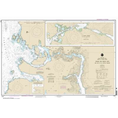 HISTORICAL NOAA Chart 17387: Shakan and Shipley Bays and Part of El Capitan Passage;El Capitan Pasage: Dry Pass to Shakan Strait