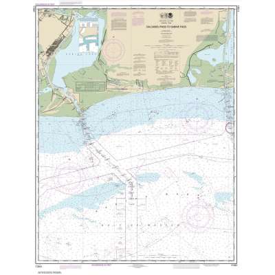 Gulf Coast NOAA Charts :HISTORICAL NOAA Chart 11341: Calcasieu Pass to Sabine Pass