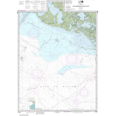 HISTORICAL NOAA Chart 11356: Isles Dernieres to Point au Fer