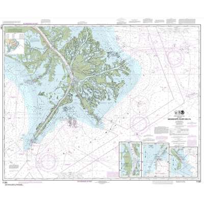 NOAA Chart 11361: Mississippi River Delta
