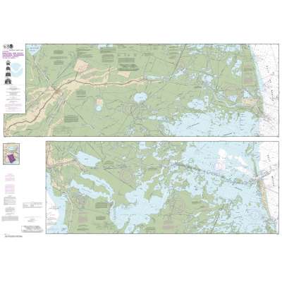 NOAA Chart 11365: Barataria and Bayou Lafourche Waterways Intracoastal Waterway to Gulf of Mexico