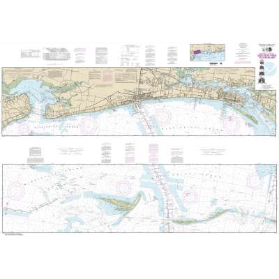 NOAA Chart 11372: Intracoastal Waterway Dog Keys Pass to Waveland