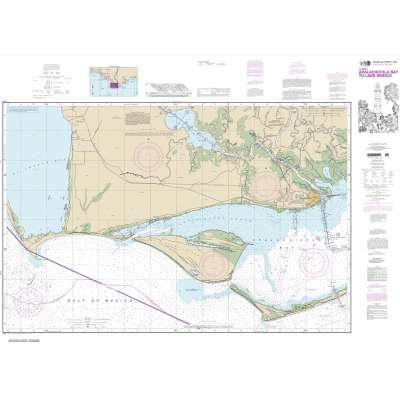 NOAA Chart 11402: Intracoastal Waterway Apalachicola Bay to Lake Wimico