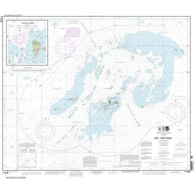 Gulf Coast NOAA Charts :HISTORICAL NOAA Chart 11438: Dry Tortugas;Tortugas Harbor