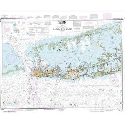 NOAA Chart 11446: Intracoastal Waterway Sugarloaf Key To Key West