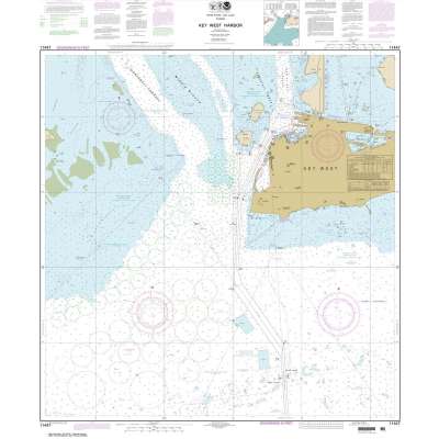 HISTORICAL NOAA Chart 11447: Key West Harbor