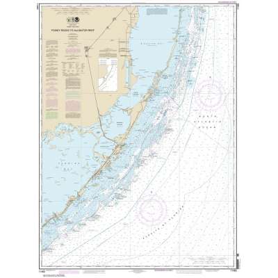 HISTORICAL NOAA Chart 11462: Fowey Rocks to Alligator Reef