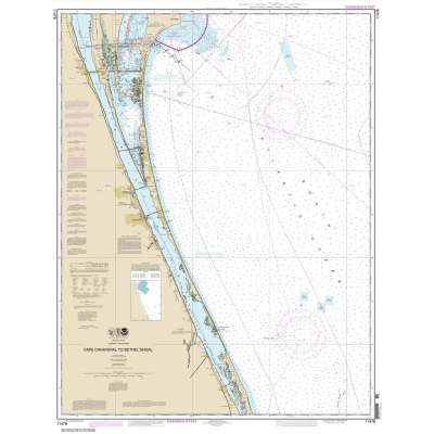 HISTORICAL NOAA Chart 11476: Cape Canaveral to Bethel Shoal