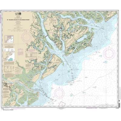 HISTORICAL NOAA Chart 11513: St. Helena Sound to Savannah River