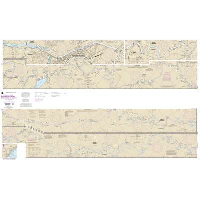 Atlantic Coast NOAA Charts :HISTORICAL NOAA Chart 11515: Savannah River Brier Creek to Augusta