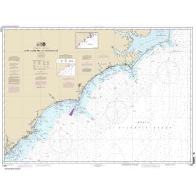 Atlantic Coast NOAA Charts :NOAA Chart 11520: Cape Hatteras to Charleston