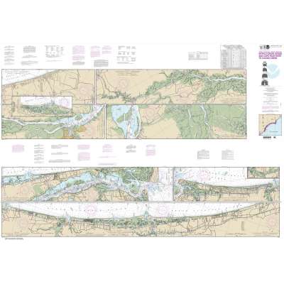 HISTORICAL NOAA Chart 11534: Intracoastal Waterway Myrtle Grove Sound and Cape Fear River to Casino Creek