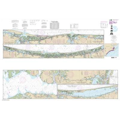 Atlantic Coast NOAA Charts :NOAA Chart 11541: Intracoastal Waterway Neuse River to Myrtle Grove Sound