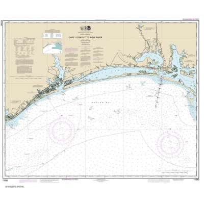 Atlantic Coast NOAA Charts :NOAA Chart 11543: Cape Lookout to New River