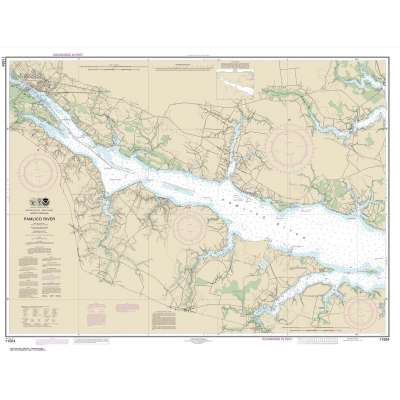 Atlantic Coast NOAA Charts :HISTORICAL NOAA Chart 11554: Pamlico River