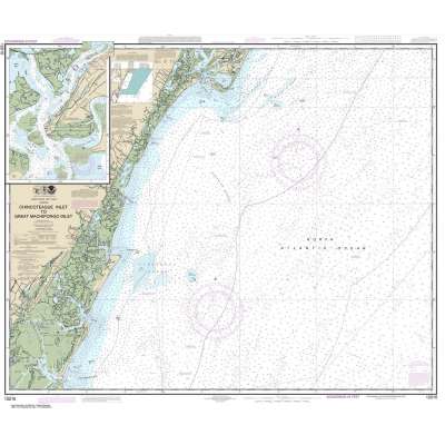 Atlantic Coast NOAA Charts :NOAA Chart 12210: Chincoteague Inlet to Great Machipongo Inlet;Chincoteague Inlet