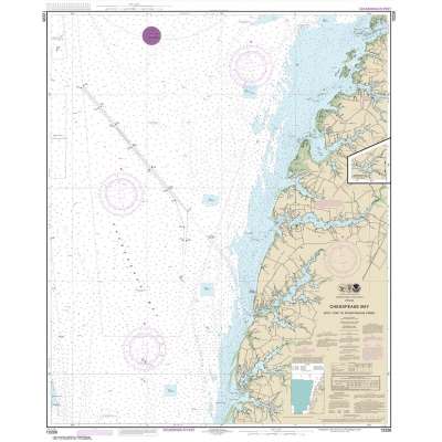 Atlantic Coast NOAA Charts :HISTORICAL NOAA Chart 12226: Chesapeake Bay Wolf Trap to Pungoteague Creek
