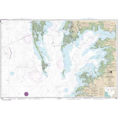 Atlantic Coast NOAA Charts :HISTORICAL NOAA Chart 12228: Chesapeake Bay Pocomoke and Tangier Sounds