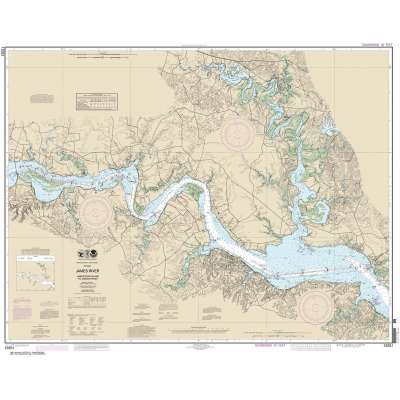 NOAA Chart 12251: James River Jamestown Island to Jordan Point