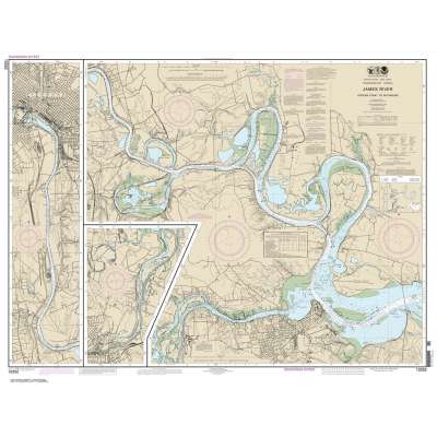 HISTORICAL NOAA Chart 12252: James River Jordan Point to Richmond